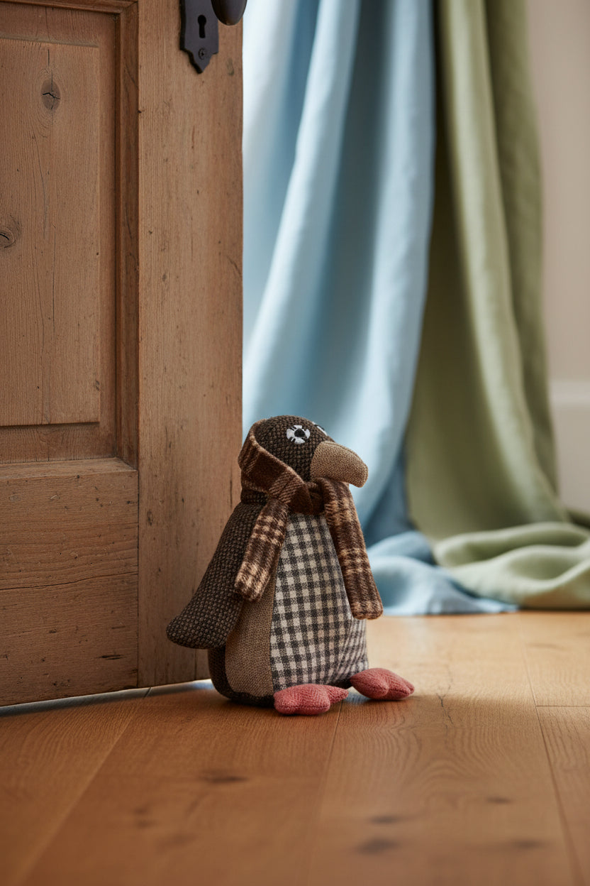 Heritage Brown Large Penguin Door Stop