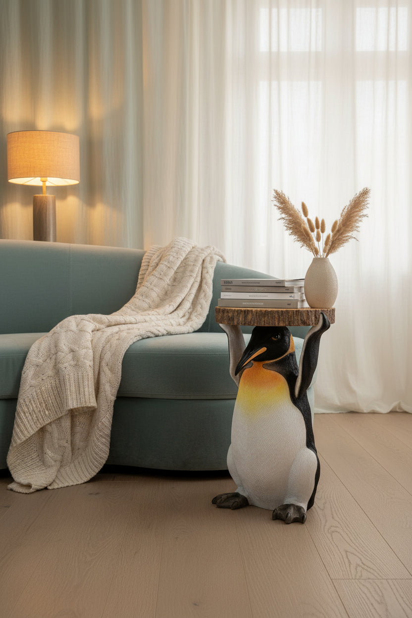 Penguin Holding "Trunk Slice" Side Table