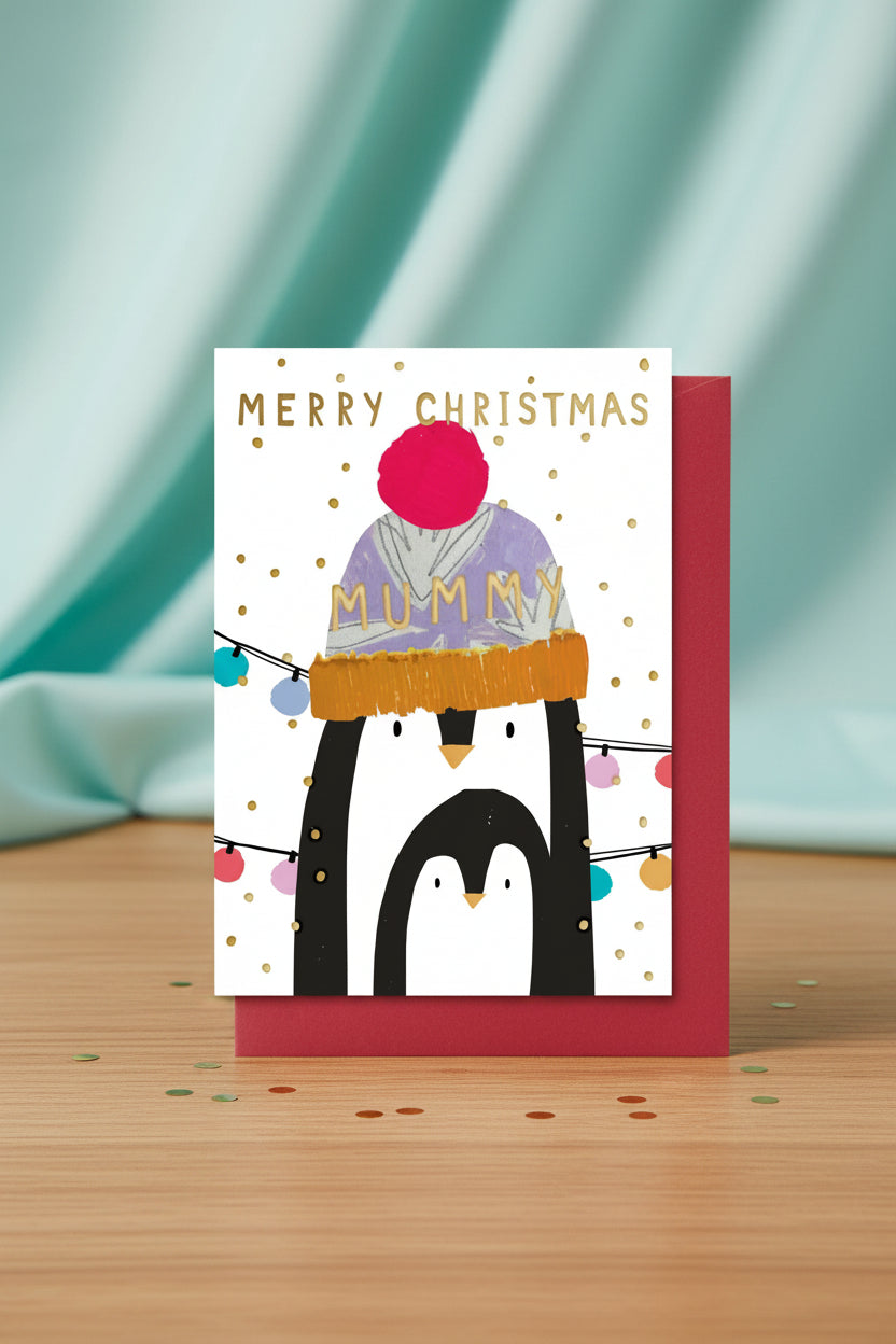 Mummy Penguin Card
