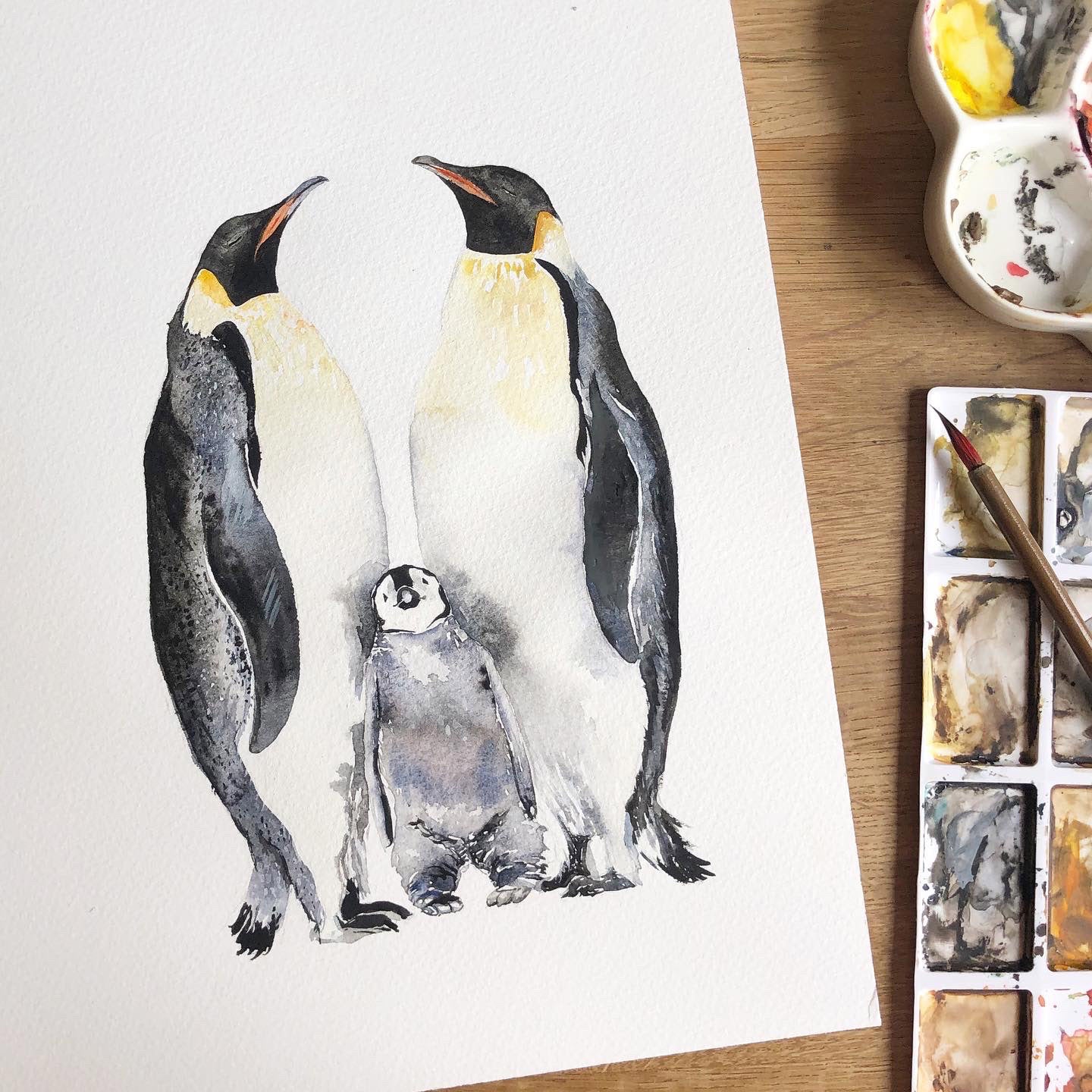 Penguin Family Greetings Card