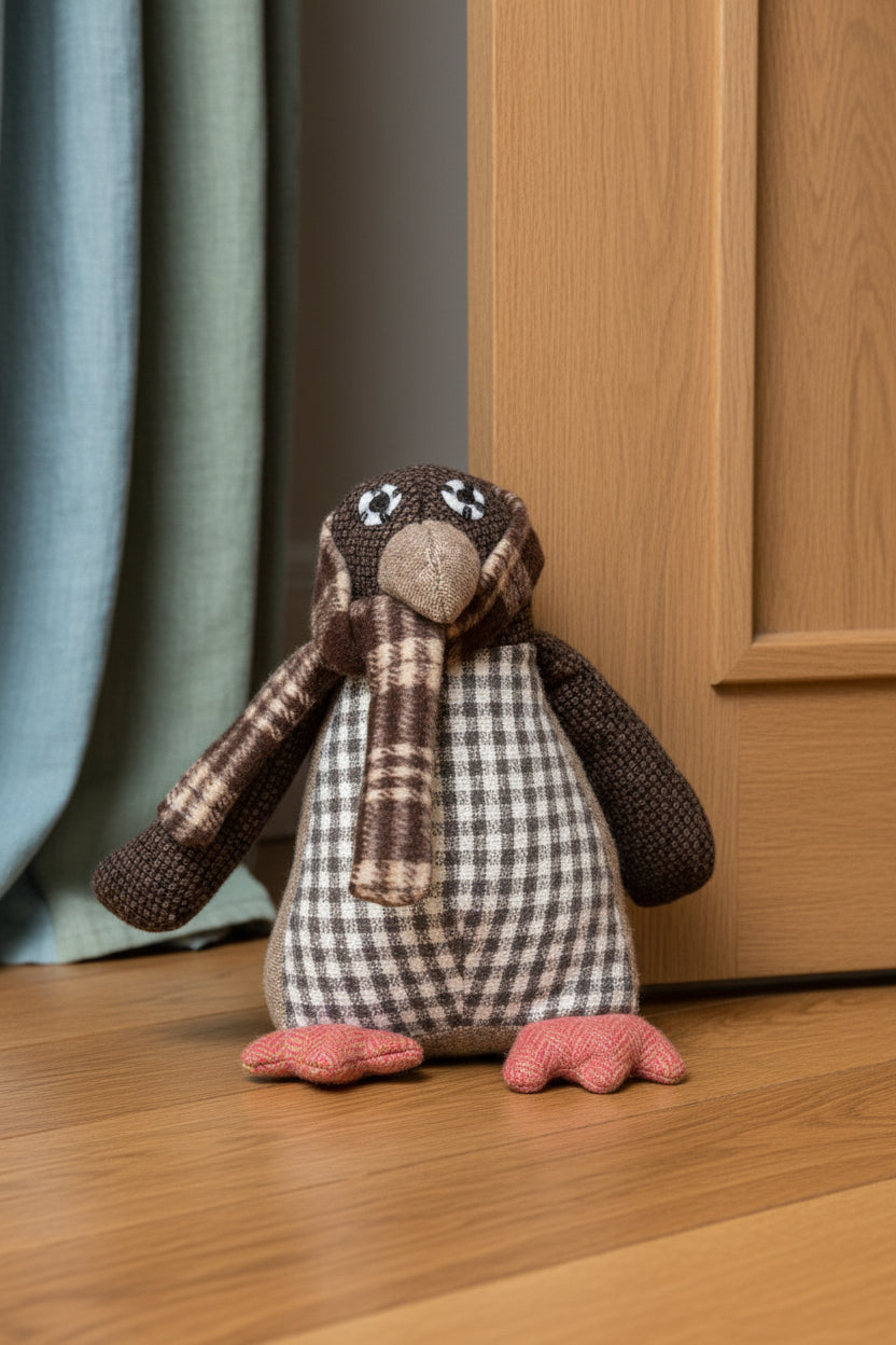 Heritage Brown Small Penguin Door Stop