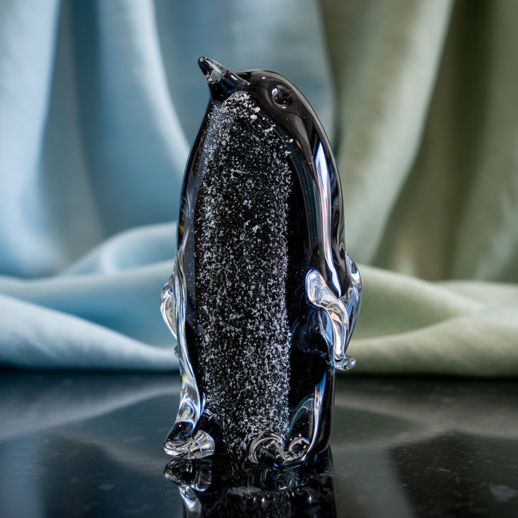 Penguin Memorial Glass Ornament — A Lasting Tribute