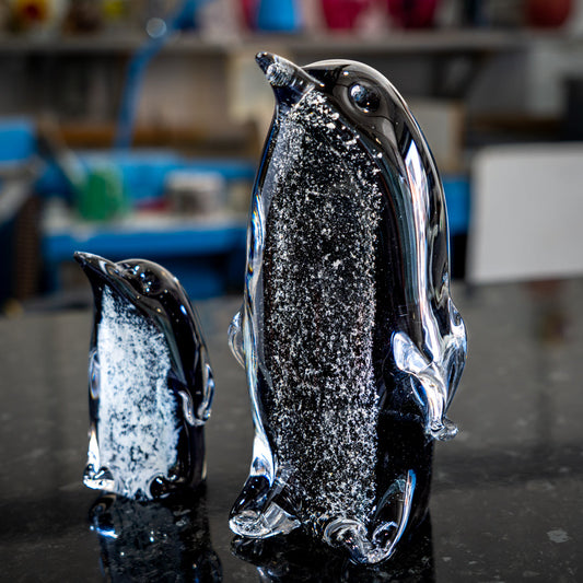 Ashes to Glass Large Penguin Ornament