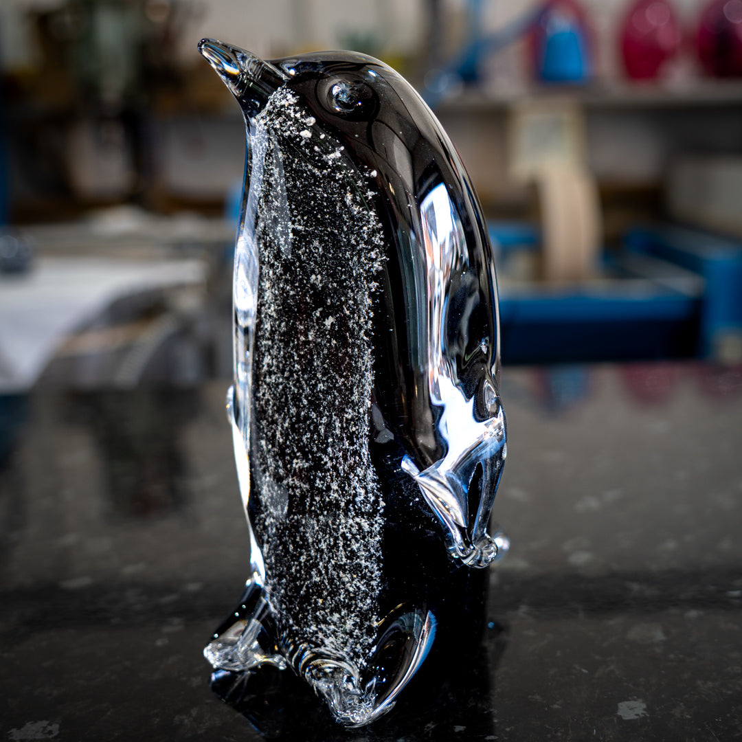 Penguin Memorial Glass Ornament — A Lasting Tribute