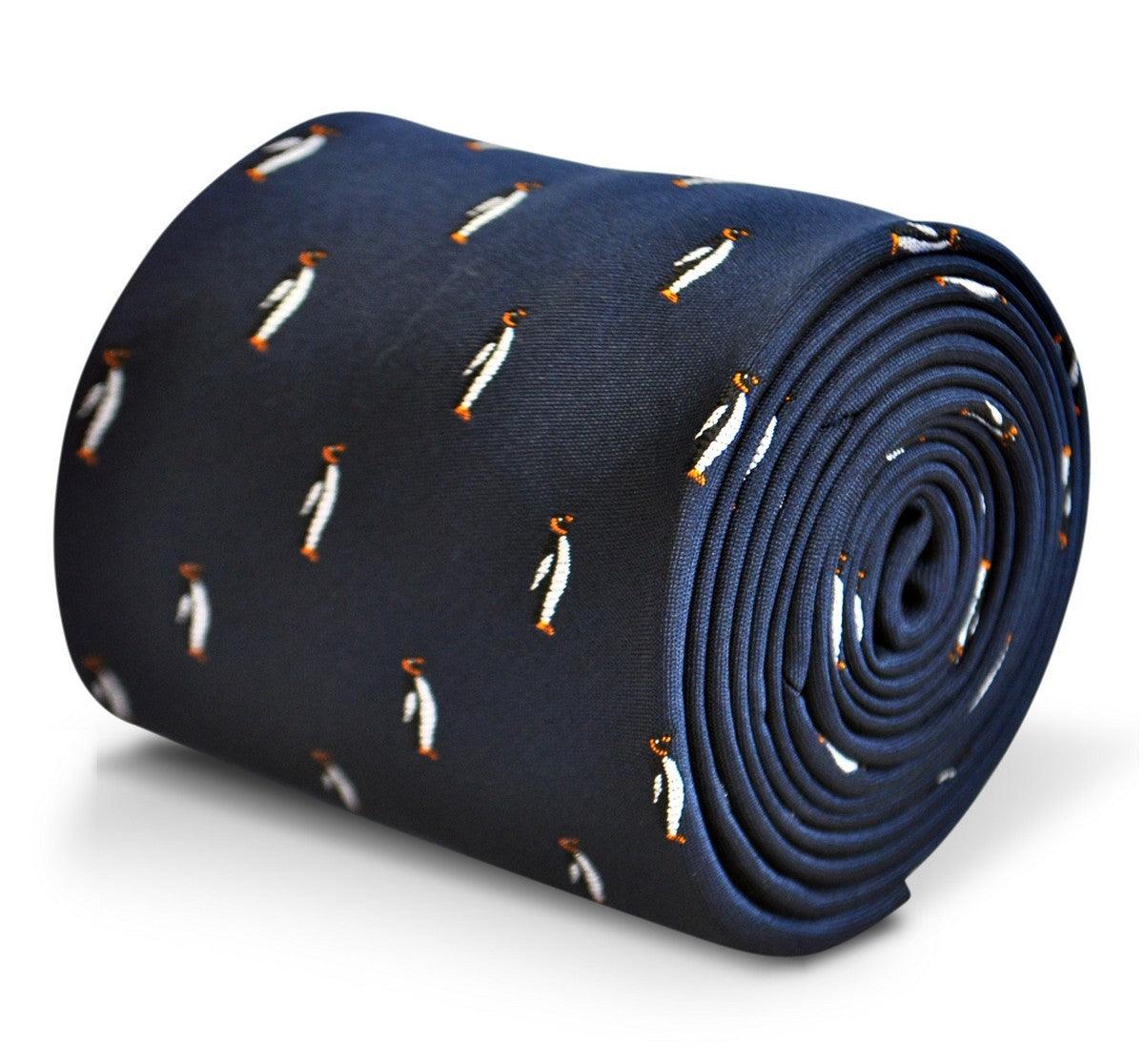Classic Navy Penguin Tie