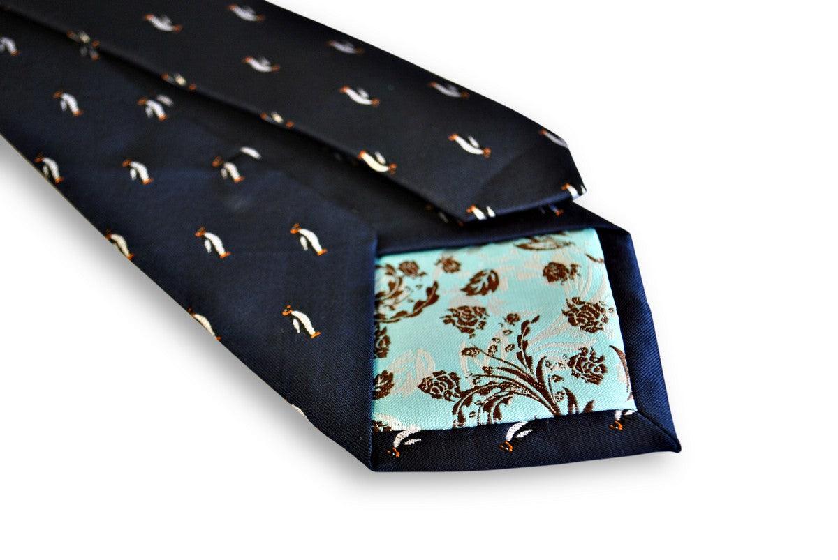 Classic Navy Penguin Tie
