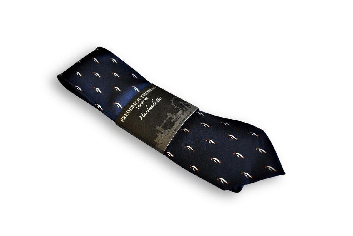 Classic Navy Penguin Tie