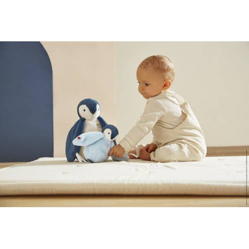 Penguin Cuddle Plush — Blue
