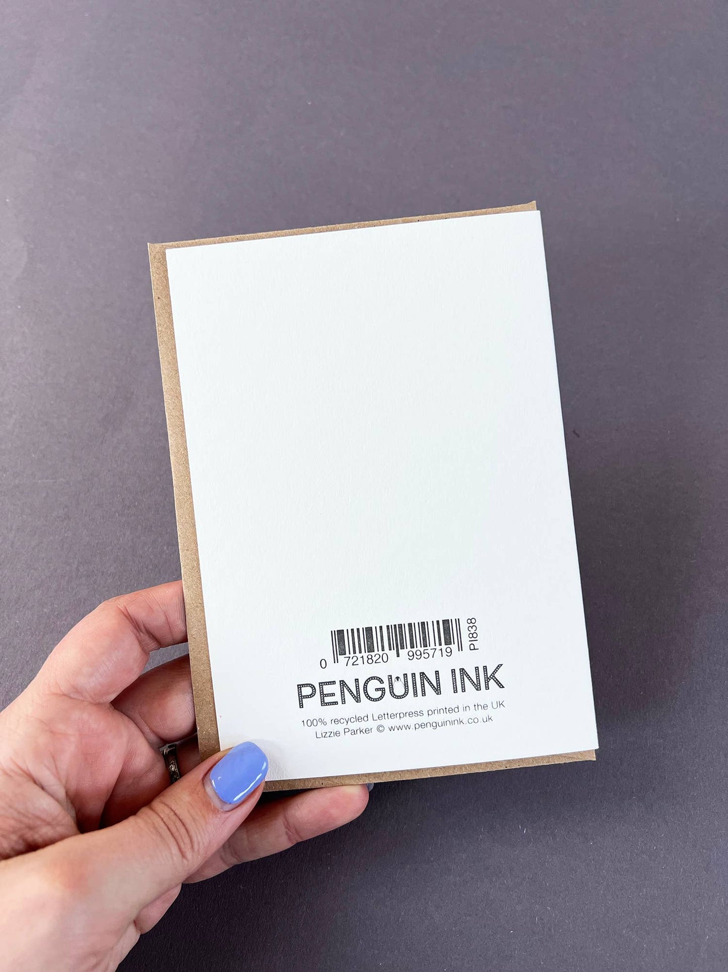 Thank You Penguin Letterpress Card |Thank you Card