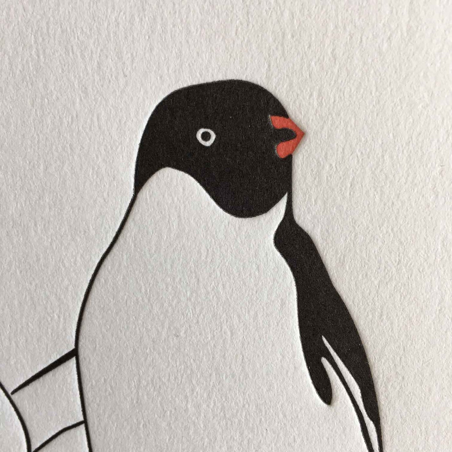 Penguins in Love Letterpress card | Anniversary Card