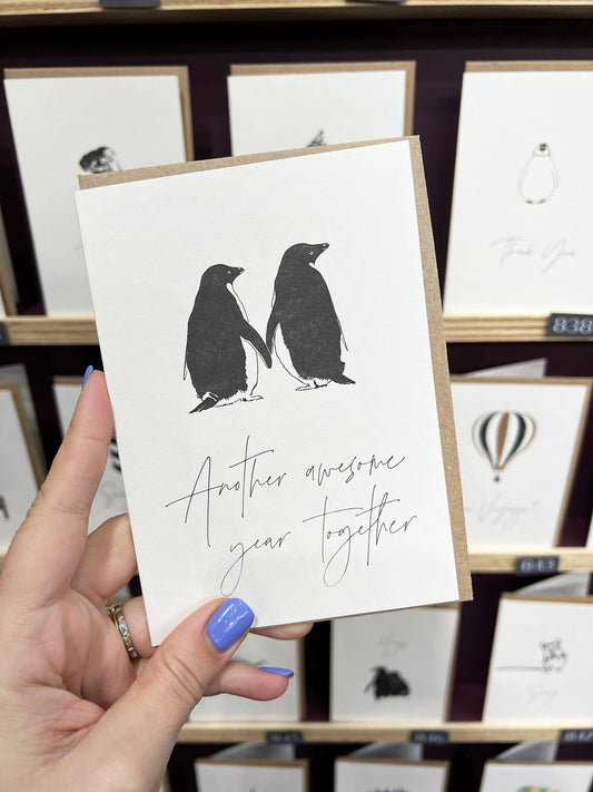 Awesome Penguin Card | Valentines Card | Anniversary Card