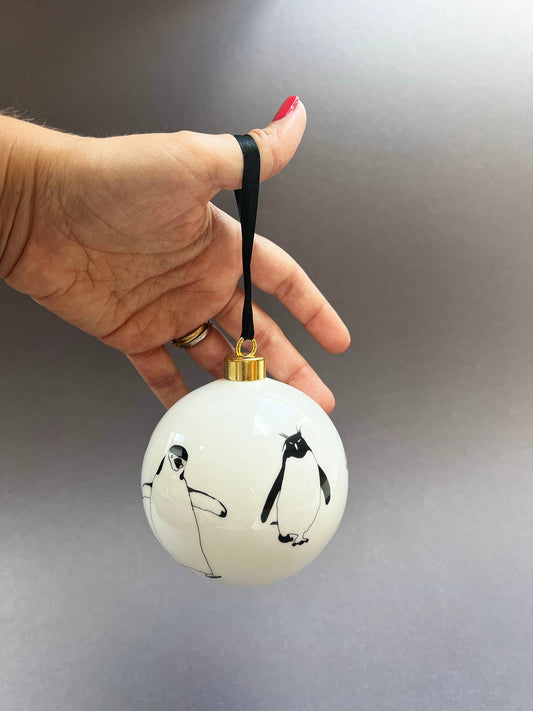 Penguin Bauble Large