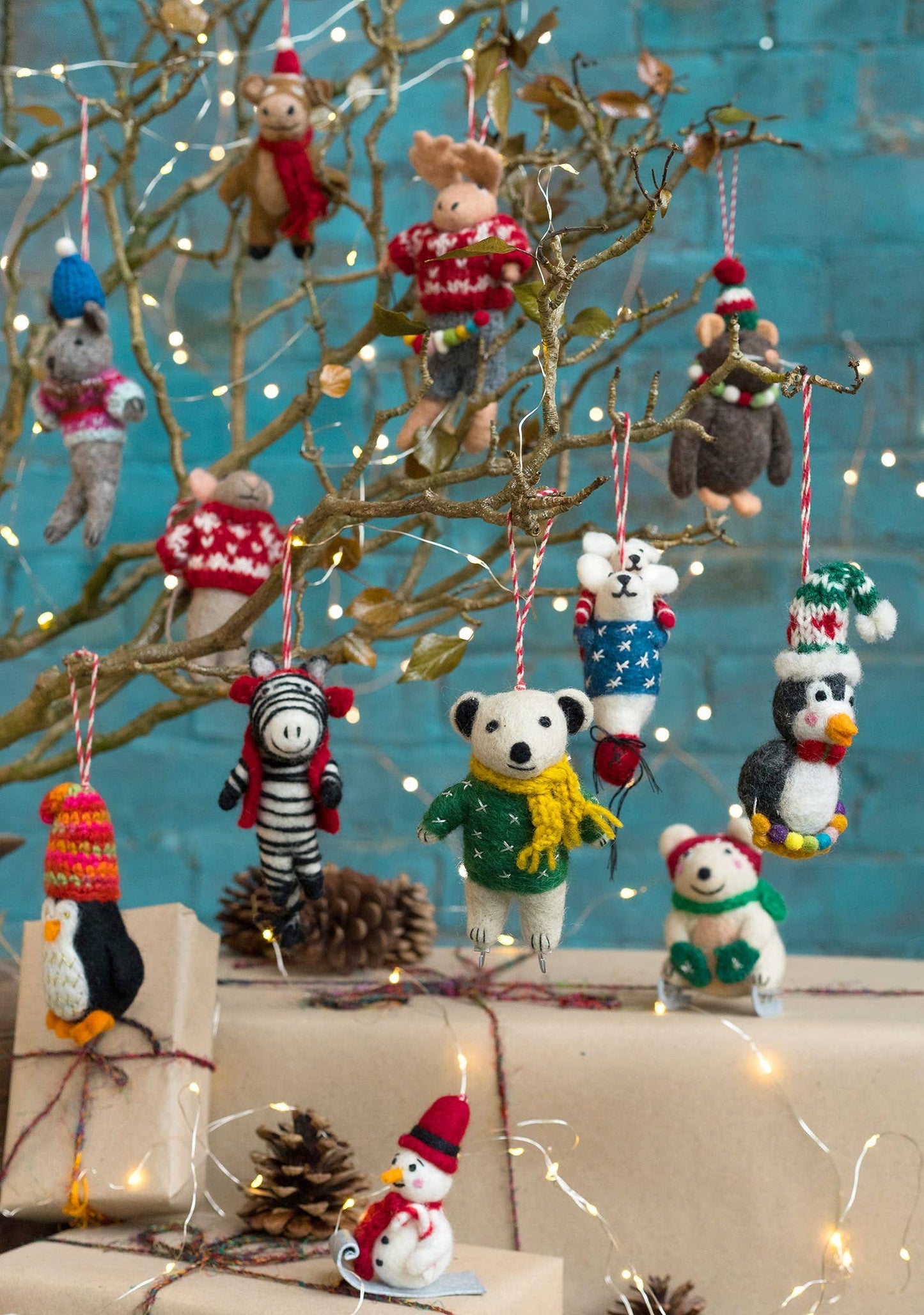 Felt Penguin in Woolly Hat