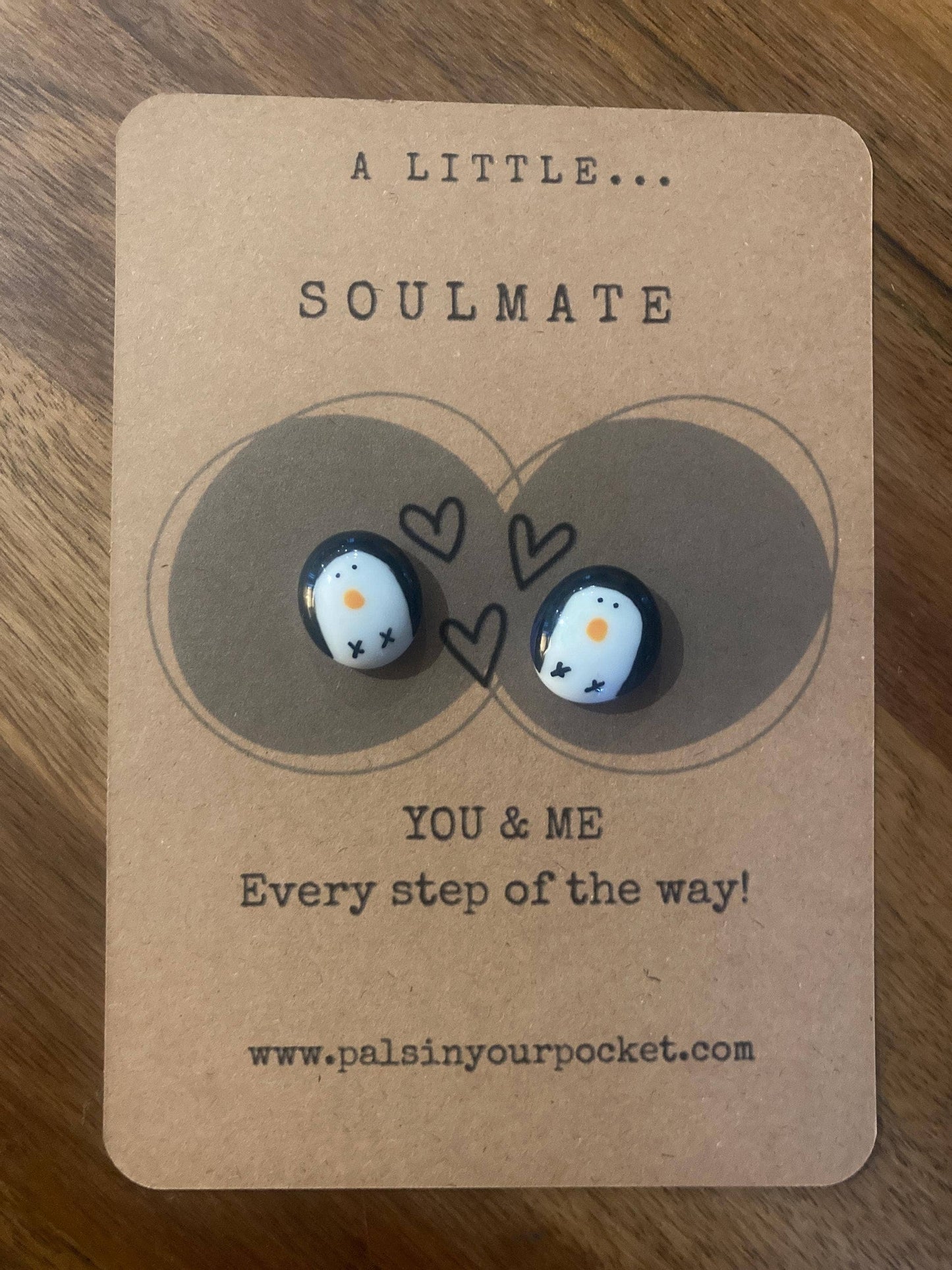 Handcrafted Penguin Comfort Stone