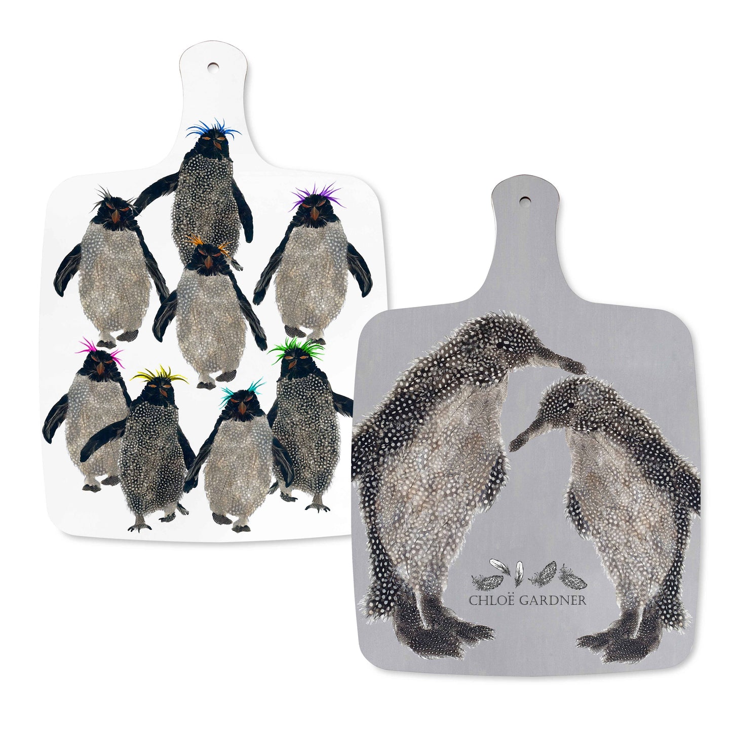 Large Penguin & Rockhopper Chopping Board