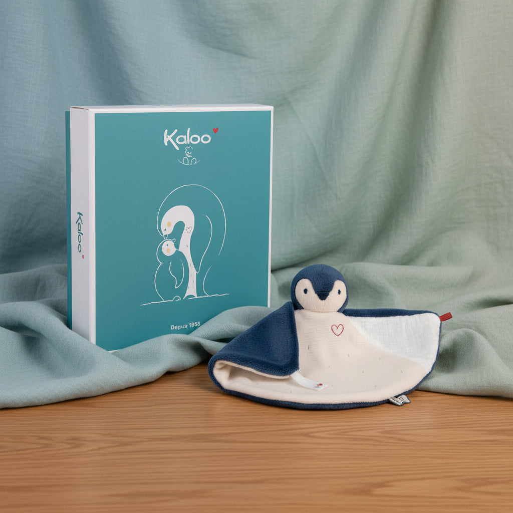 Penguin Comforter — Blue