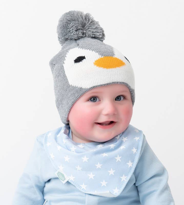 Penguin Hat and Mittens: 12-24 months