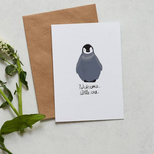 Welcome Little One new baby greeting card