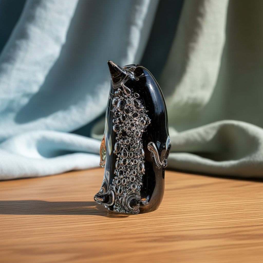 Penguin Memorial Glass Ornament — A Lasting Tribute
