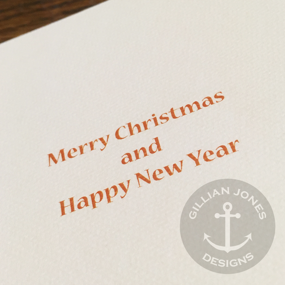 King Penguin Christmas Card