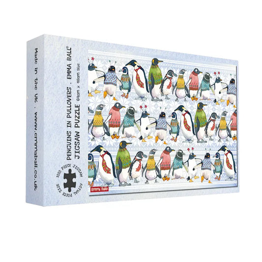 Penguins in Pullover 1000 piece Boxed Jigsaw