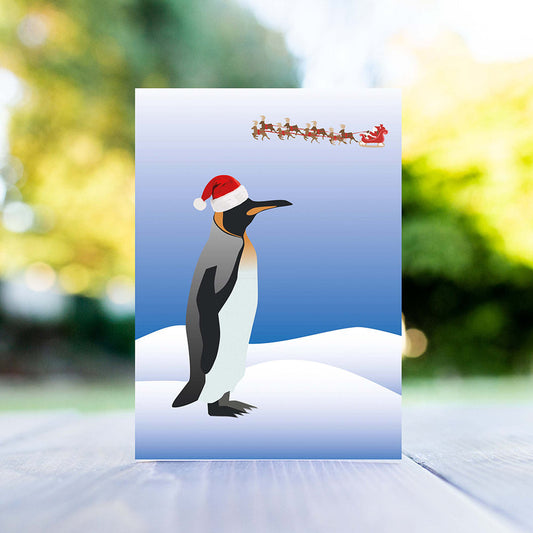 King Penguin Christmas Card
