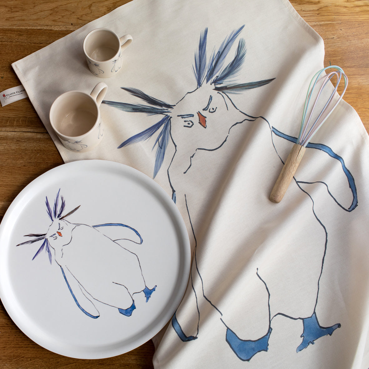 Rockhopper Penguin Tea Towel