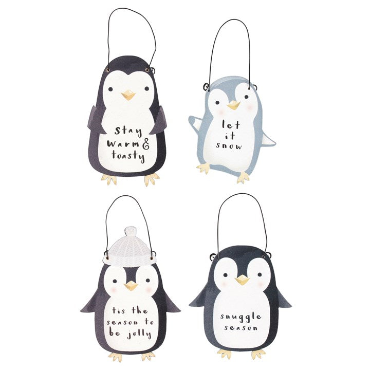 Hanging Penguin Signs