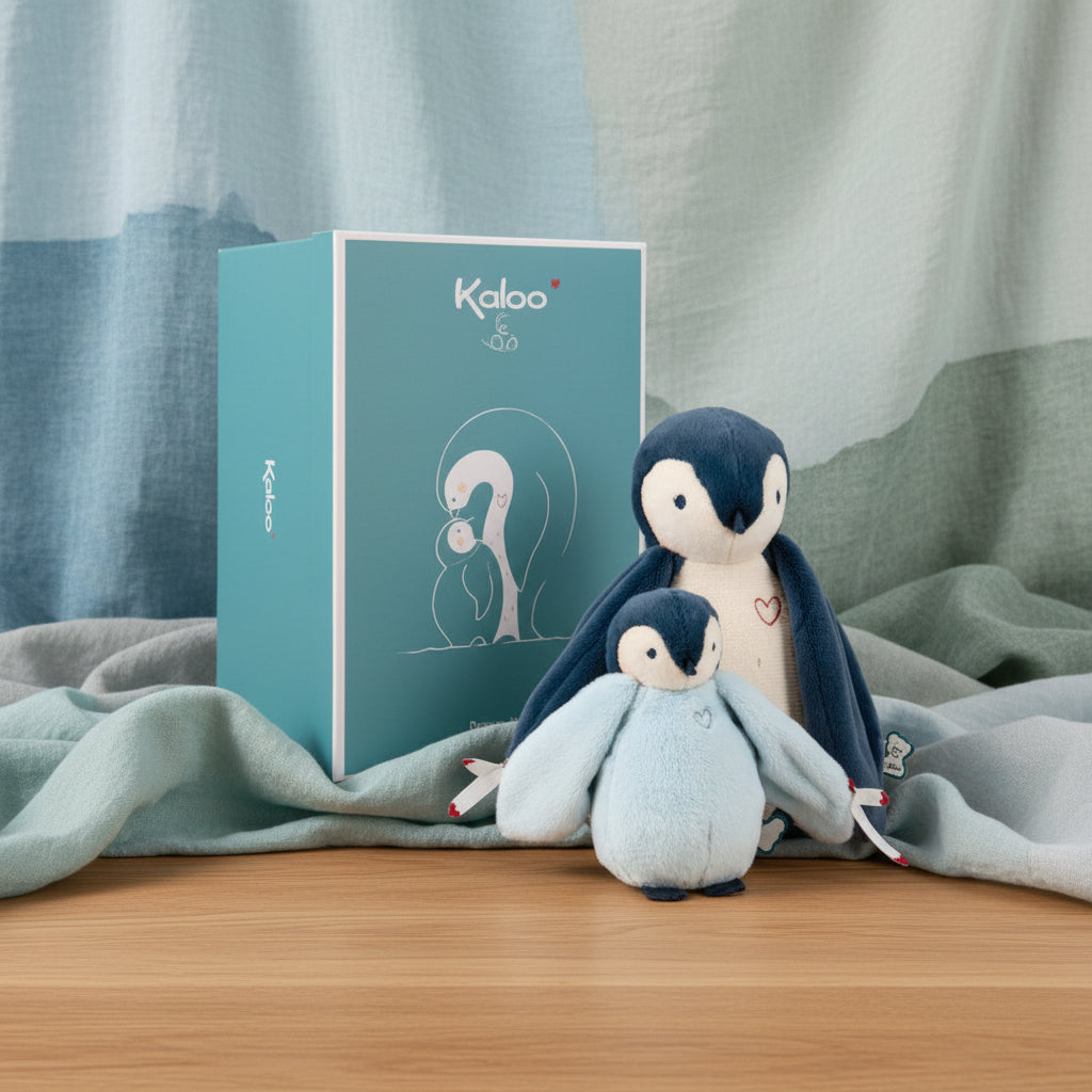 Penguin Cuddle Plush — Blue