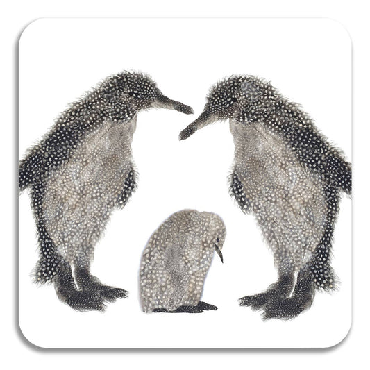Square Penguin Family Coaster