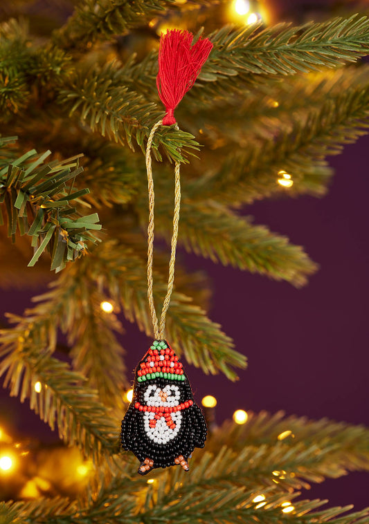 Penguin Beaded Decoration