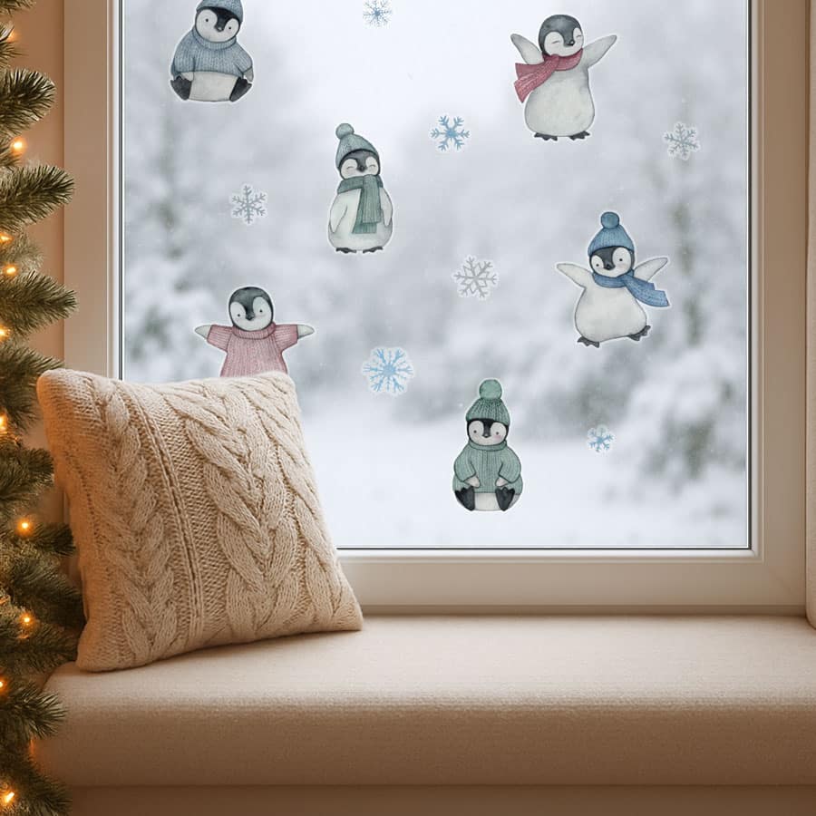 Penguin Window Stickers