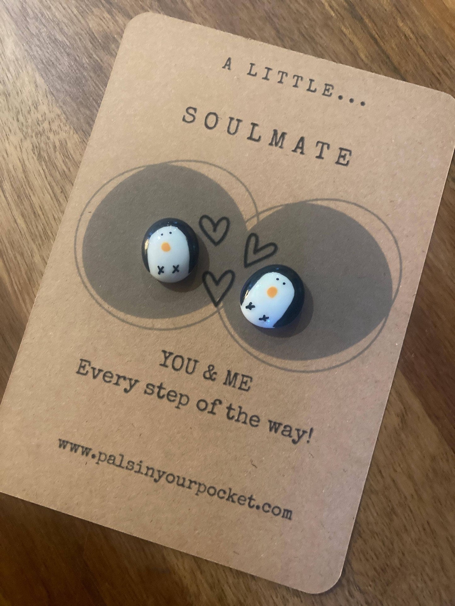 Handcrafted Penguin Comfort Stone