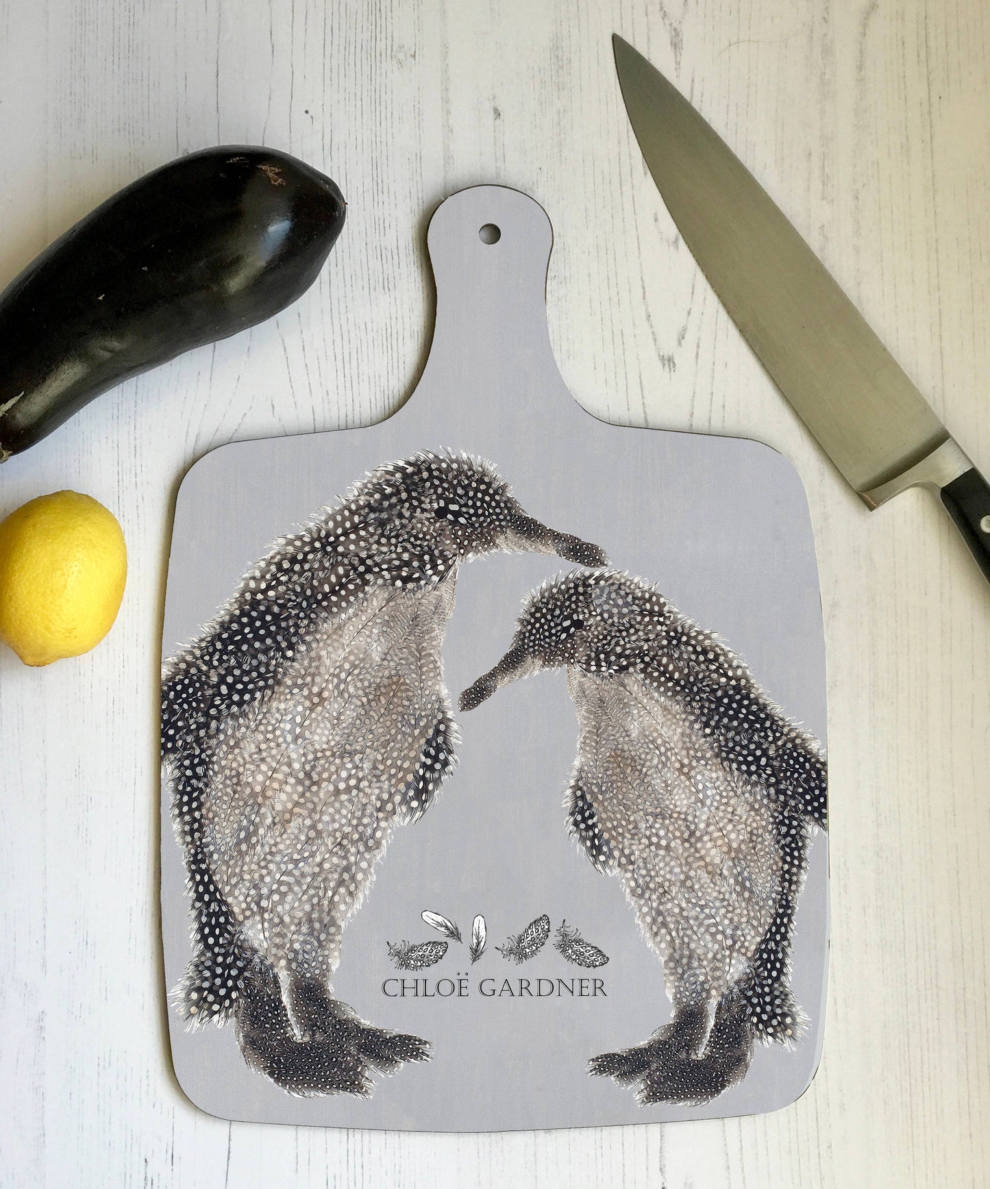 Large Penguin & Rockhopper Chopping Board