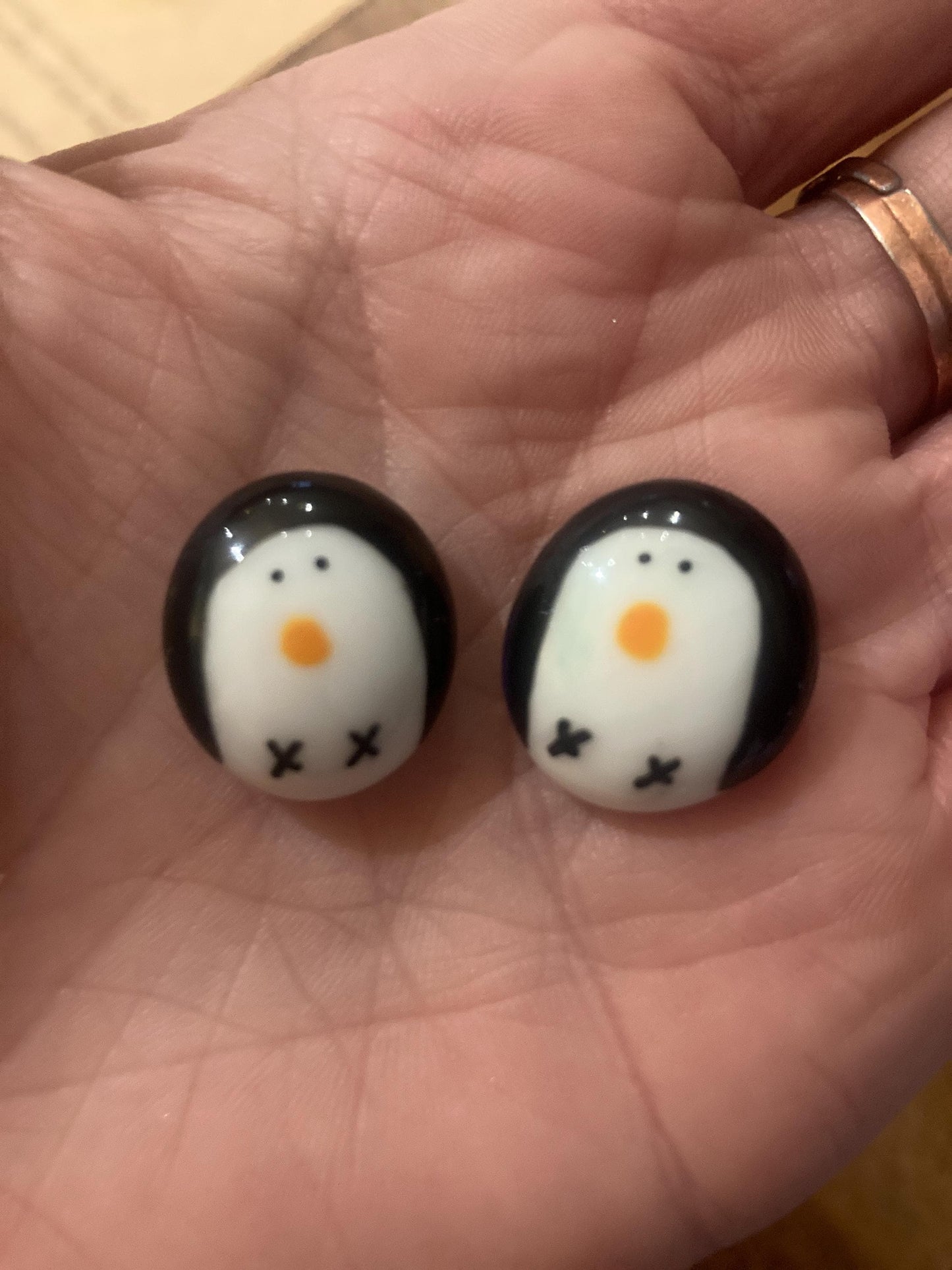 Handcrafted Penguin Comfort Stone
