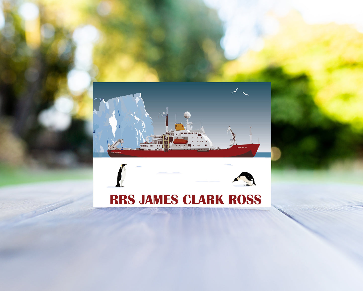 RRS James Clark Ross Greeting Card